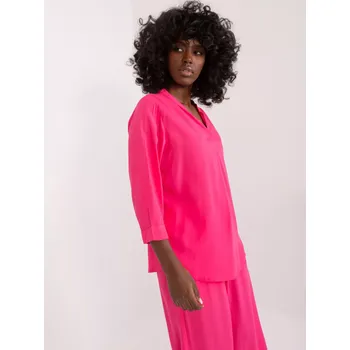Dámská košile Halenka D73761M11174A fuchsiová XL
