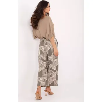 Dámské kalhoty Kalhoty D73771M62237G khaki XL