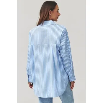 Dámská košile Halenka Makadamia C36 - sv. modrá Světle modrá Uni