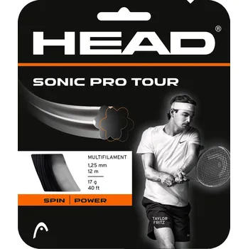 Struna na výplet tenisové rakety Tenisový výplet Head Sonic Pro Tour Black Set (12 m) 1,25 mm