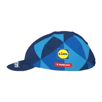 Kšiltovka Trek cyklistická kšiltovka replika Santini týmu Lidl-Trek, tmavě modrá/žlutá, one size