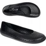 Dámské BAREFOOT baleríny kožené 1771POL černé perforované vel. 43