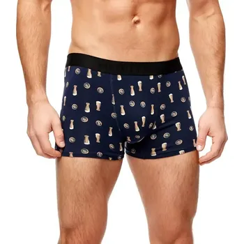 Pánské spodní prádlo Boxerky Noviti BB006 Vzor M-2XL tmavě modré pivo XXL