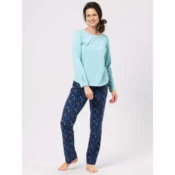 Pyžamo Key LNS 535 B24 long/r S-XL dámské modrozelená L