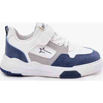 Dívčí oblečení Lehké dětské sneakersy Big Star RR374052 Bílo-Modré 33