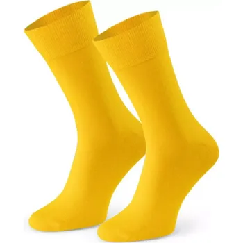 Pánské oblečení Hladké ponožky k obleku 056 Žlutá 45-47