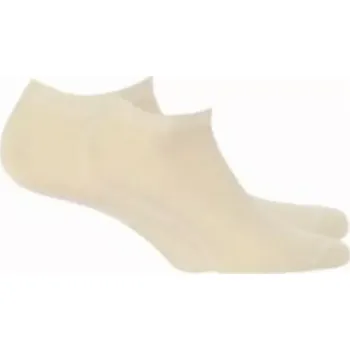 Pánské ponožky DÁMSKÉ PONOŽKY HLADKÉ BAMBUSOVÉ SE SILIKONEM 281028 bílá 35/38