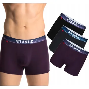 Pánské boxerky šortkového střihu 3-BALENÍ ATLANTIC 3MH-159 - XL, bavlna
