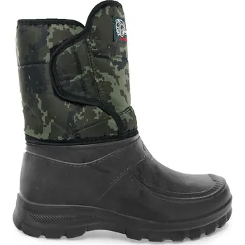 Dámská obuv Zimní boty sněhule holínky zateplené na suchý zip Maskáčový velikost 45