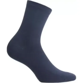 Dívčí oblečení HLADKÉ PONOŽKY 11-15 LET Námořnictvo 33/35