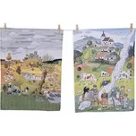 Bavlněné utěrky Matějovský LADA Dětské hry v Létě & Podzim 50 x 64 cm 2 ks 232640182