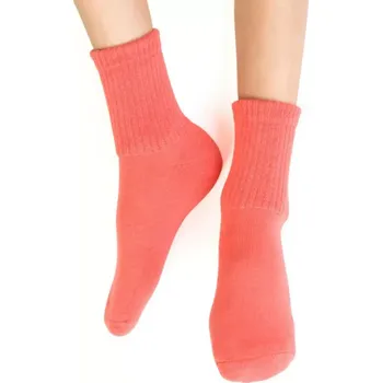 Dívčí oblečení DĚTSKÉ FROTÉ PONOŽKY 020 oranžová 32-34
