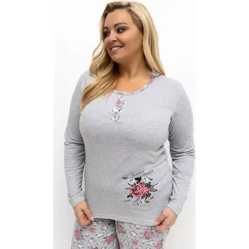 Pánské pyžamo DU PI pyžamo FP 503.47 šedé 3XL