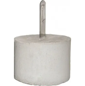 Podpěra vedení pro ploché střechy - betonová / nerez