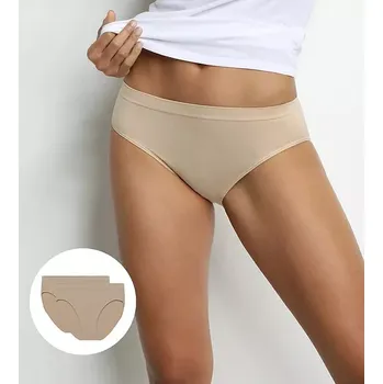 Dámské spodní prádlo Dámské bezešvé kalhotky 2 ks DIM SEAMLESS MAXI BRIEF 2x - DIM - tělová L