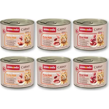 Krmivo pro kočku Animonda Carny Adult, směs čistého masa 12x200g