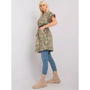 Dámský kabát DHJ PL 6025A.24x zelená jedna velikost