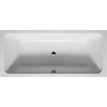 Vana Obdélníková akrylátová vana Duravit D-Code, odtok uprostřed, 180 x 80 cm