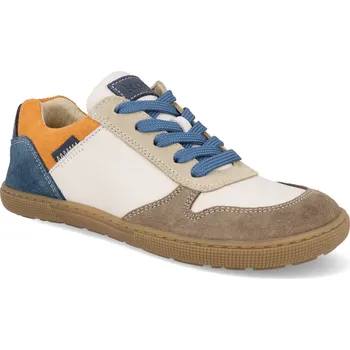 Dívčí obuv Barefoot tenisky Koel - Date Suede orange béžovo-oranžové Velikost: 35