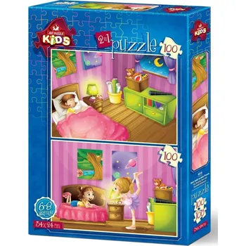 Puzzle Puzzle Art Puzzle 2 kusy Art puzzle Večerka a baletní zkouška 2x100 dílků