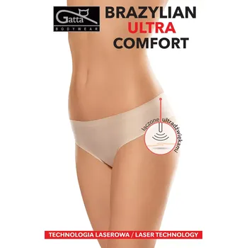 Kalhotky Dámské kalhotky Gatta 41592 Brazilky Ultra Comfort bílá/bílá M