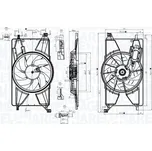 Větrák chlazení motoru MAGNETI MARELLI 069422834010