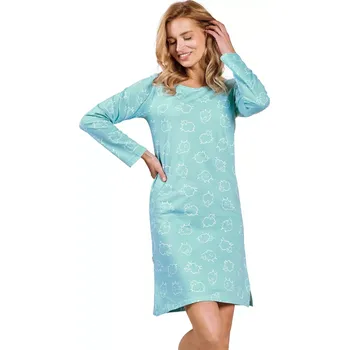 Dámská noční košile Dámská noční košilka 3218 Abi - TARO světle modrá XL