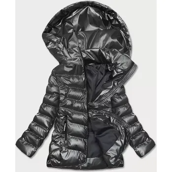 Dámská bunda Stříbrná prošívaná bunda pro přechodné období (BR9790-70) odstíny šedé 52