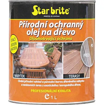 Přírodní ochranný olej na dřevo Star brite
