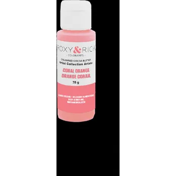 Kakaové máslo barevné 78g coral orange - Roxy and Rich | Skvělé pro Váš domácí dort