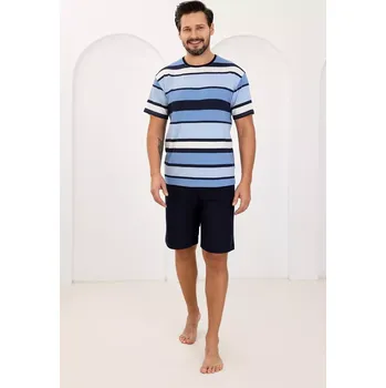 Pánská móda Pyžamo Regina 501 cr/r M-XL W26 pánské Modrá M