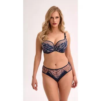 Dámské spodní prádlo Gaia BS 1329 Sienna poloměkká podprsenka tmavě modrá-růžová 80G