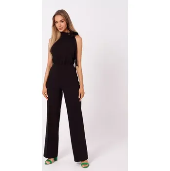Dámský overall M746 Kombinéza se zavazováním za krkem - černá EU XL