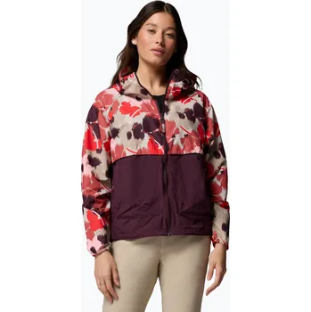 Dámská větrovka Columbia Spire Valley Printed Windbreaker washed red ikatbloom print/moonvista