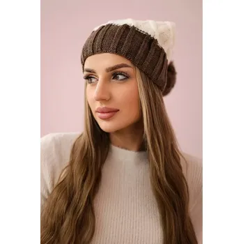 Čepice Milano fleecová čepice K203 ecru+mocca UNI