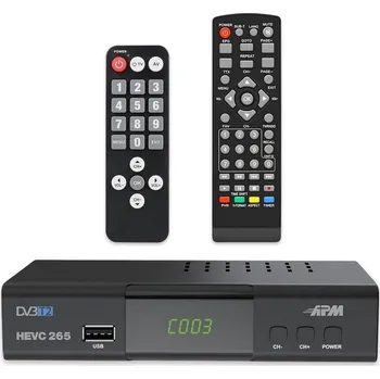 Set top box Dekodér DVB-T2 APM 428002 černý