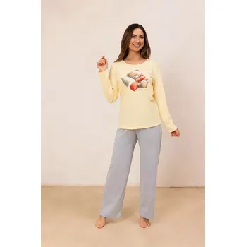Pánská móda DÁMSKÉ PYŽAMO 728 J/25 Žlutá XL