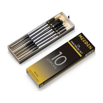 Umělecký štětec Sada olejových štětců Meeden 10ks 3060