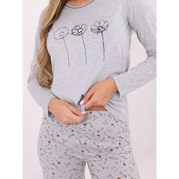 Pánské pyžamo Pyžamo DU PI FP 003.99P šedé M