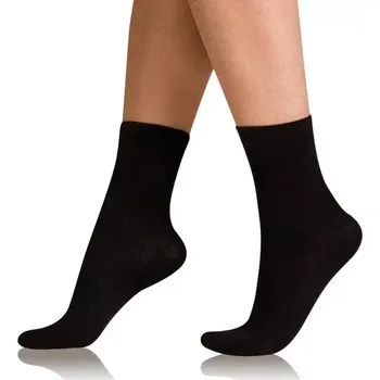 Pánská móda Dámské bavlněné ponožky s pohodlným lemem COTTON COMFORT SOCKS - BELLINDA - černá 39 - 42
