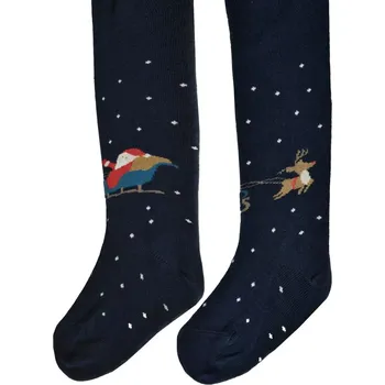 Dívčí oblečení VZOROVANÉ PUNČOCHÁČE 0-2 ROKY - SLAVNOSTNÍ Námořnictvo 62-74