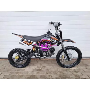 malá motorka dirtbike pitbike 125ccm KXD 607 17/14 - oranžová