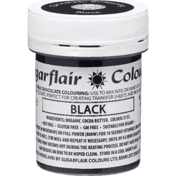 Sugarflair Anglie Barva do čokolády black 35g - Sugarflair | Cukrářské potřeby