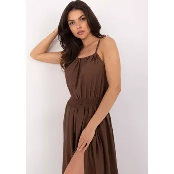 Dámské šaty MI SK šaty A1845.95 hnědá jedna velikost