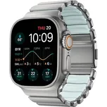 Nomad Stratos Band FKM řemínek Apple Watch 45/46/49mm Natural Titanium/Icy Blue