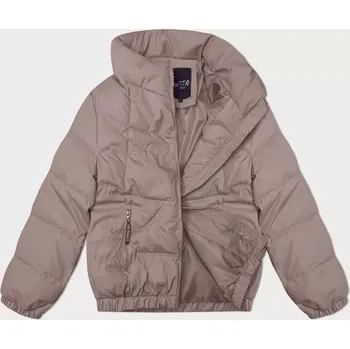 Béžová prošívaná bunda se stojáčkem Miss TiTi (2481) odstíny béžové S (36)