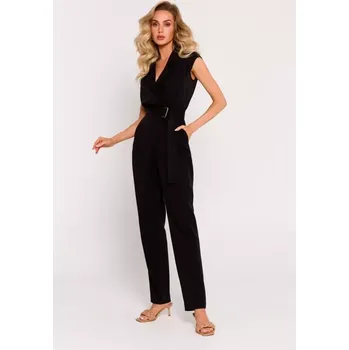 Dámský overall M780 Kombinéza s asymetrickým vzorem - černá EU XL
