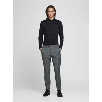 Pánská košile Jack & Jones Košile Parma 12097662 Černá Super Slim Fit XXL