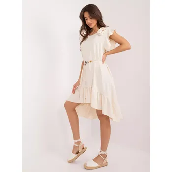 Dámské šaty DHJ SK 8921 šaty.21 světle béžová jedna velikost