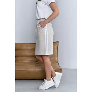 Dámská sukně SUKNĚ ORIANA světle béžová melanž S